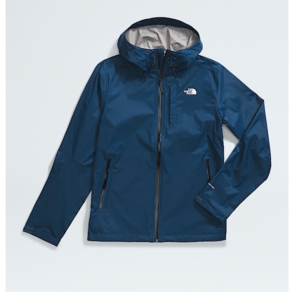 (NWT) The North Face Blue Raincoat Lightweight Waterproof Design - Blue